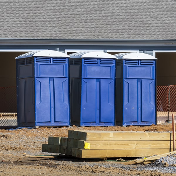 how can i report damages or issues with the portable restrooms during my rental period in Boardman NC